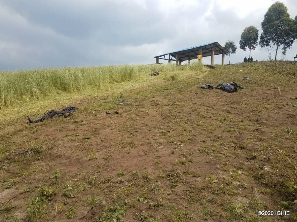 The gunmen attacked from Burundi and they fled back in the same direction leaving behind four of their dead 