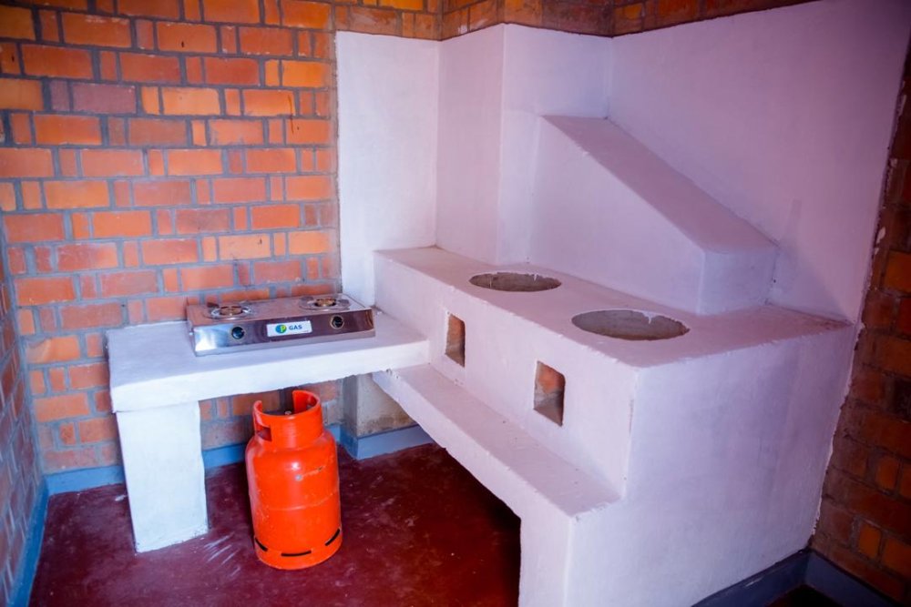 Each household was provided with gas and stoves to help them cook in an environmentally friendly manner.