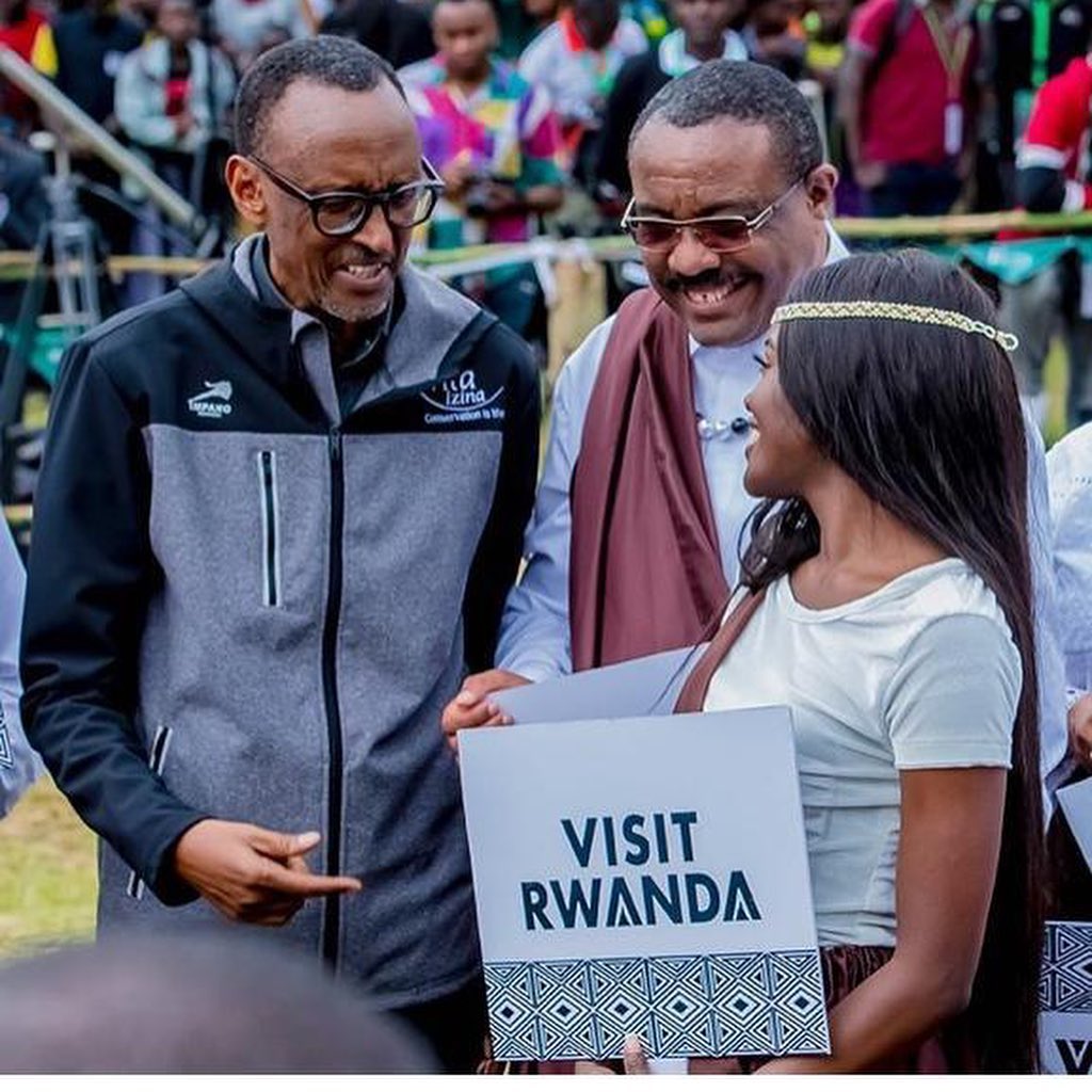 President Kagame wearing Impano Sport Ltd cloths