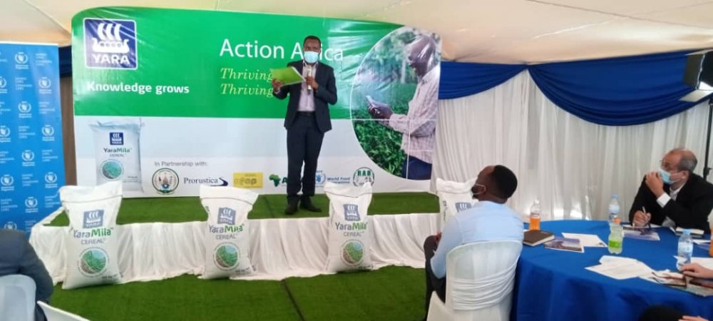 Yara's representative in Rwanda, Peter Ngugi, said they would help farmers to ensure that at least the growing season ends when they have planted as planned.