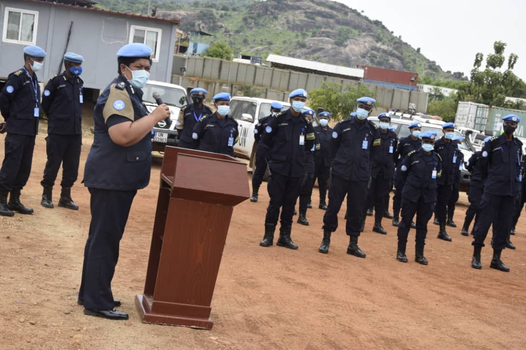 UNMISS Police Commissioner, Madam Unaisi Bolatolu-Vuniwaqa has thanked the Rwanda Formed Police Unit Three (FPU-3) contingent serving in the world’s newest nation for their dedication and selfless peacekeeping services amid the challenges brought about by the pandemic of COVID-19.