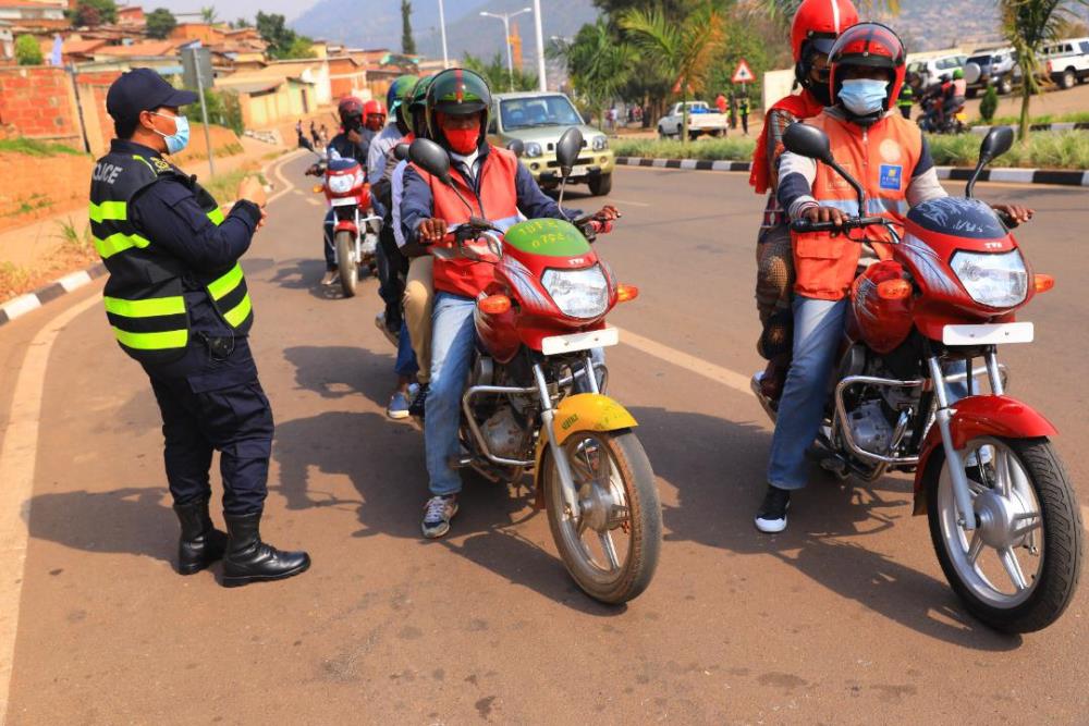 Motorcycle operators were urged to observe health measures to assure that the virus can not be spread easily.