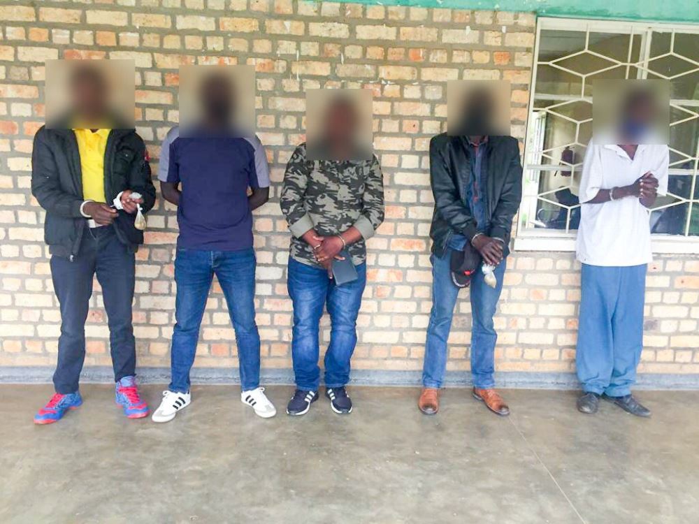 The suspects were handed over to RIB at Busasamana station for further investigation.