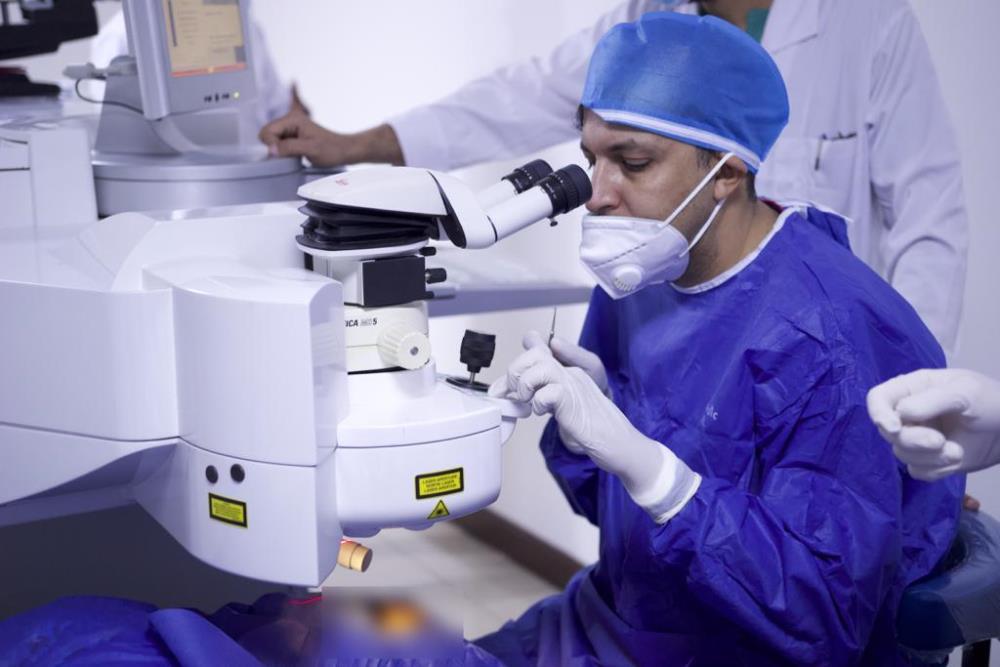 The facility has advanced equipment used to correct vision problems.