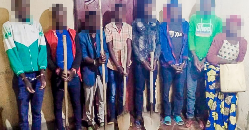 Police arrested eight people in Gapfura Village, Rusororo Cell of Muhororo Sector in an operation conducted on Friday, August 19. .
