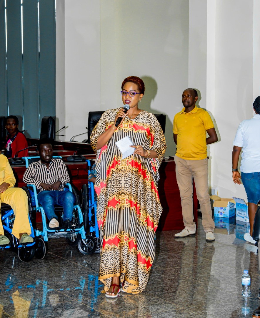 Gahongayire thanked God for the successful handover of wheelchairs to beneficiaries.