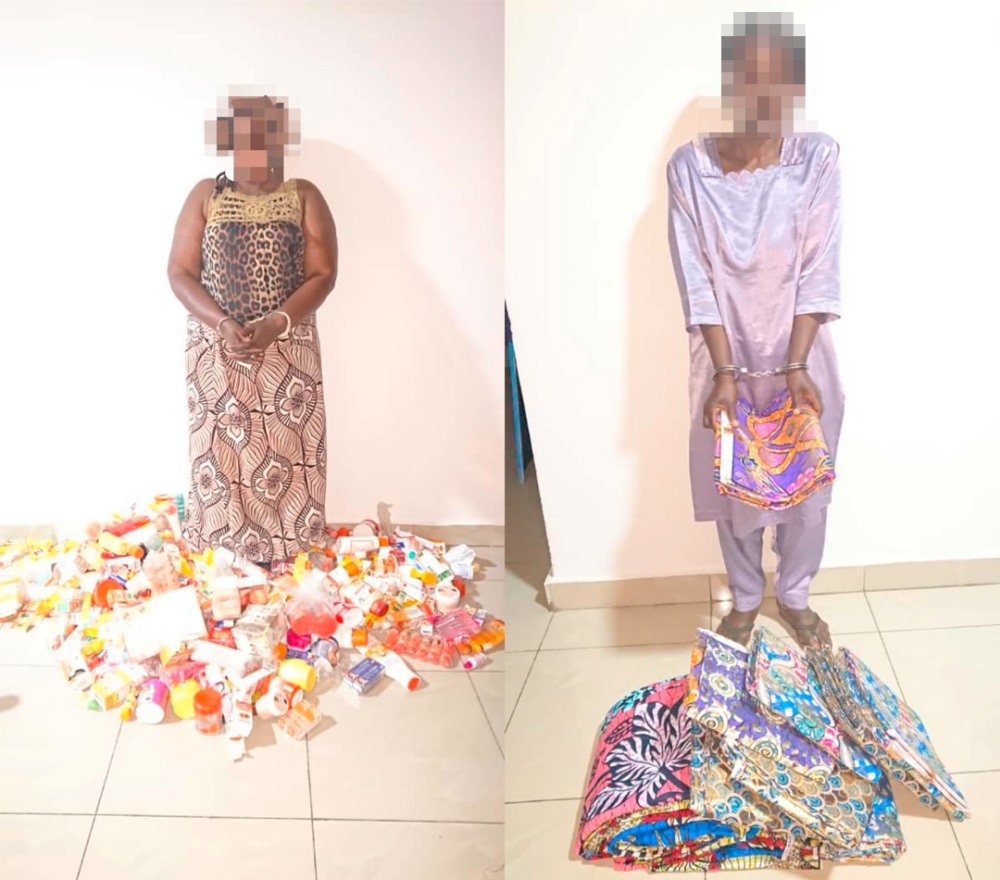 The duo was arrested on Sunday. 