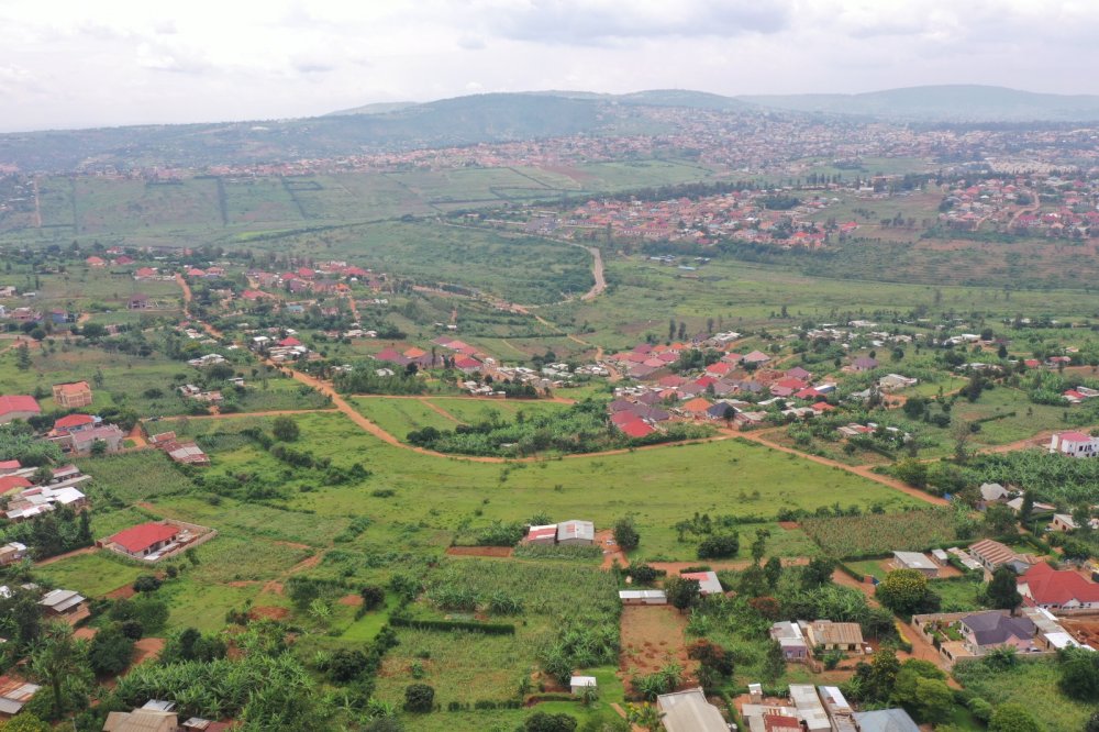 The bird view of the plot of land where new housing units are set to be built under Ituze Village project.