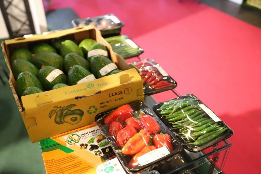 Fruits and vegetables are among showcased products from Rwanda.