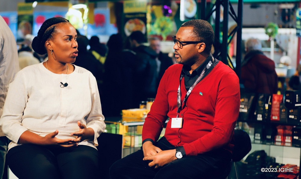 Diane Sayinzoga during an interview with IGIHE
