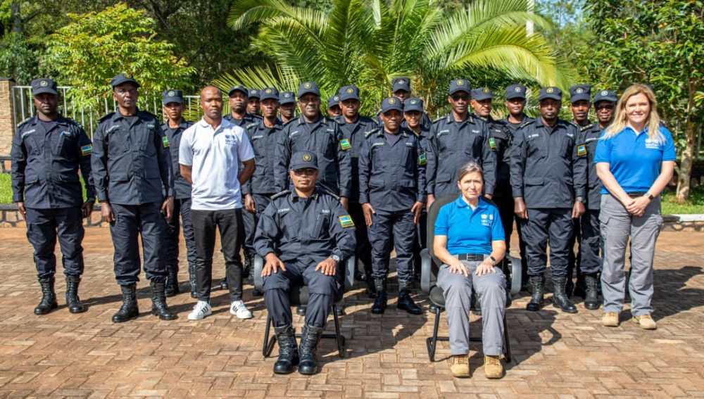 The course on peacekeeping is conducted by Rwanda National Police in partnership with the UN Institute for Training and Research.