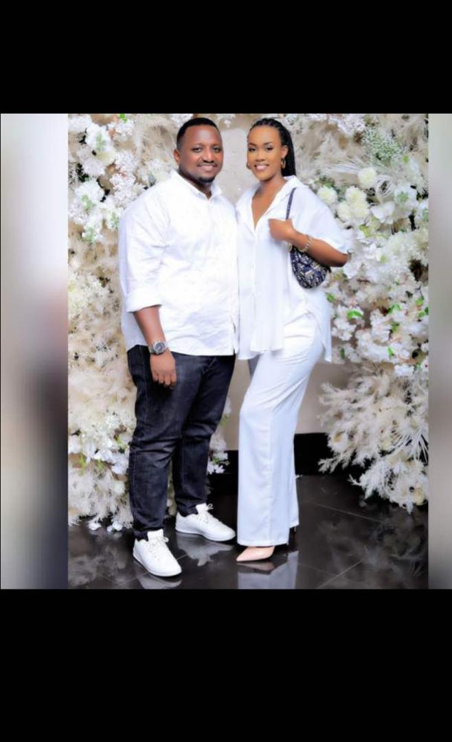Late Rwandan businessman, Fred Kamariza with her wife. 
