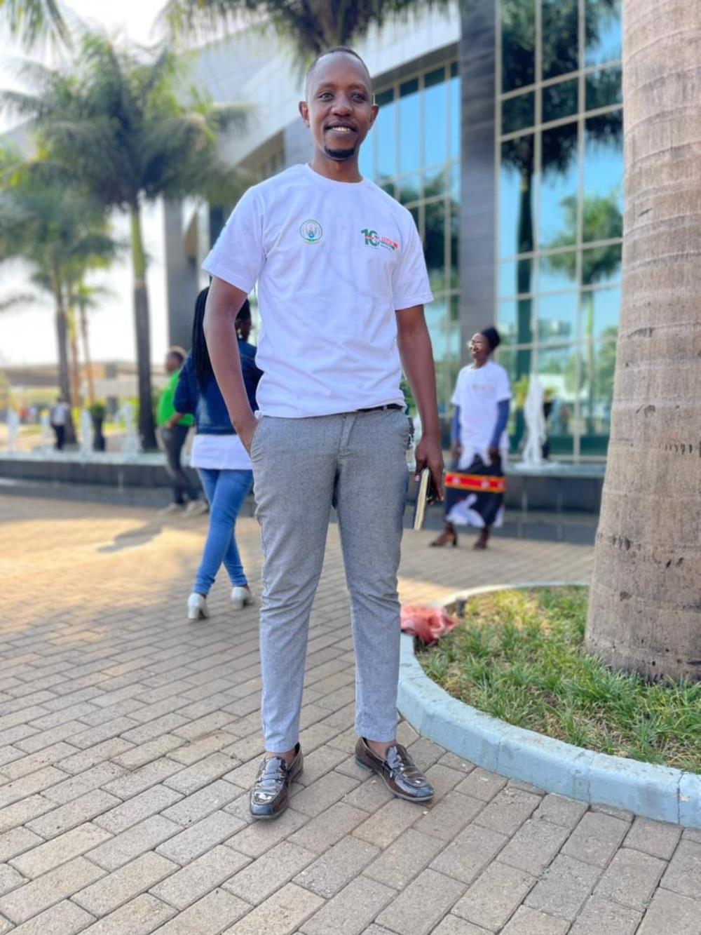 Musinguzi was among young people who attended the celebration of YouthConnekt’s Aluminum anniversary at Intare Conference Arena. 