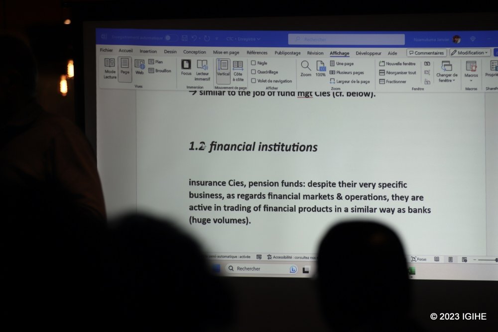 Trainees also learnt the functioning of financial institutions. 