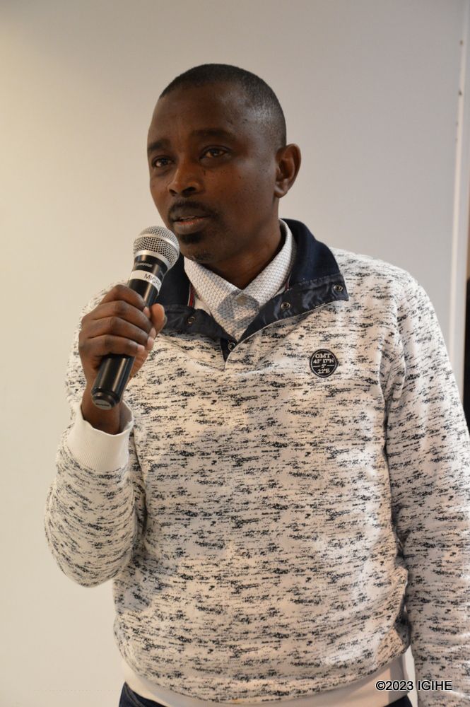 Jack-Abby Habimana, chairperson of RPF Inkotanyi members residing in Belgium, engaged in a thoughtful exchange of ideas.