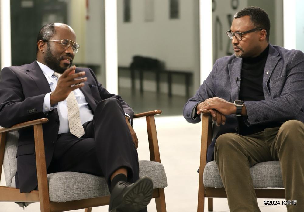 Janvier Nzamutuma, the Founder and Manging Director of Clear Trust Consulting during an interview with IGIHE.  