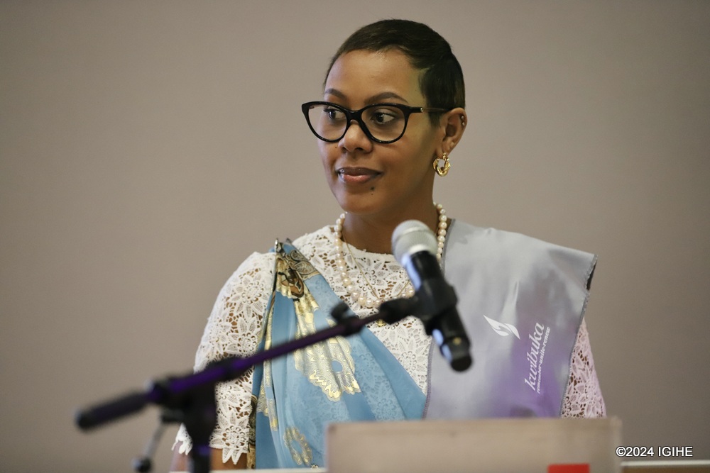 Virginie Ingabire shared testimonies at the commemoration event. 