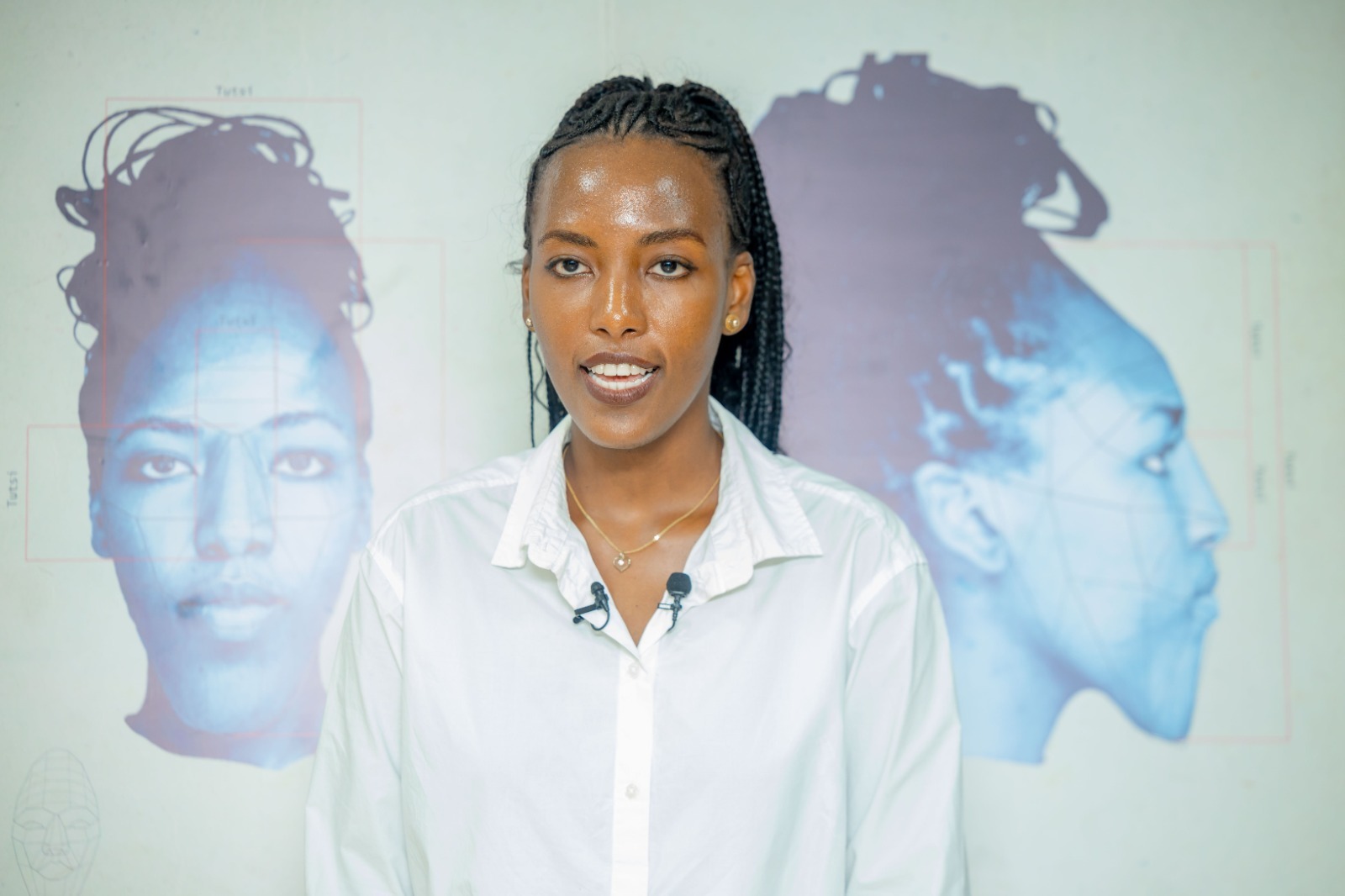 Architect and researcher Patricia Mhoja Bandora during the presentation of her work.
