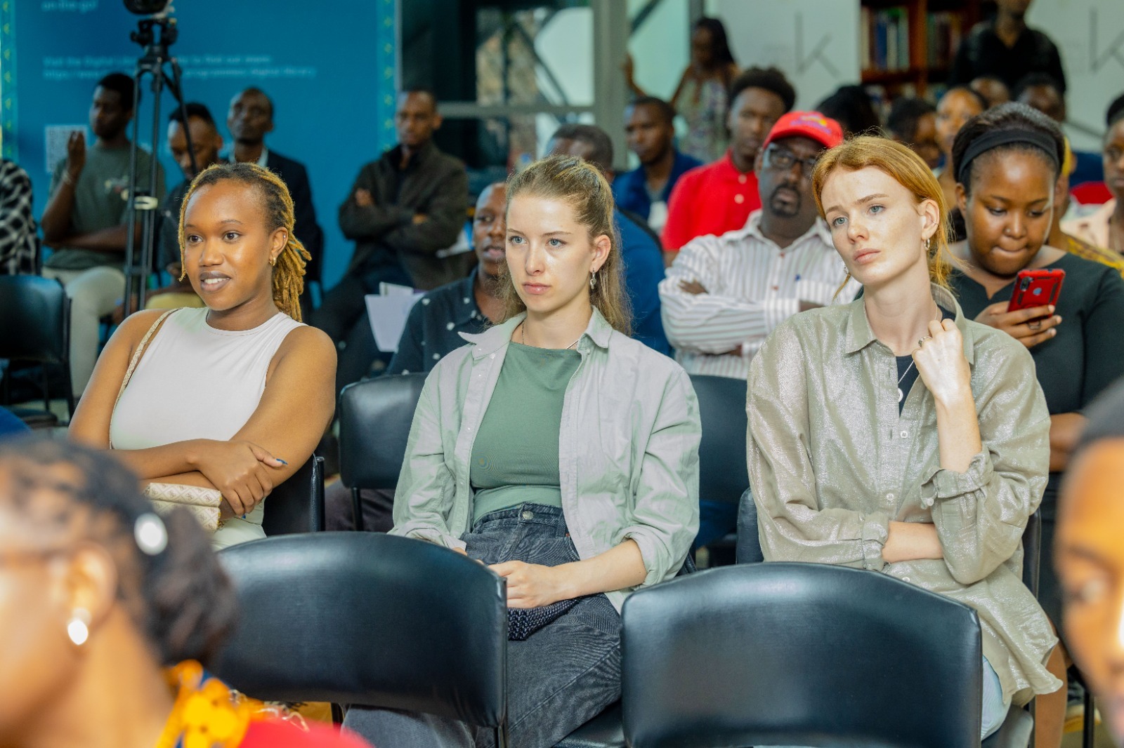 The audience keenly following Patricia Mhoja Bandora's presentation.