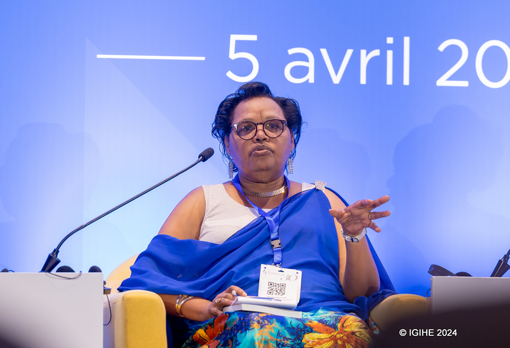 Mukandoli Dancille, one of the women and contributor in the newly-launched AVEGA collective book