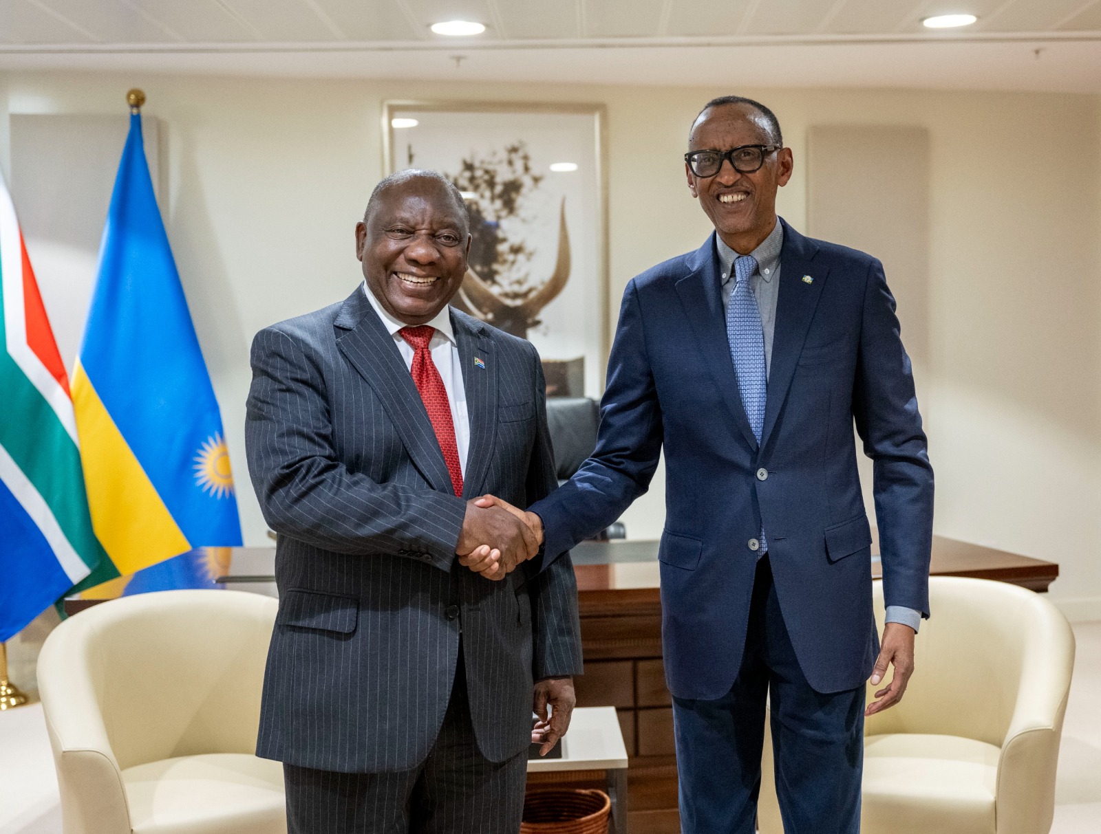 President Ramaphosa said that he had  fruitful discussions with President Kagame
