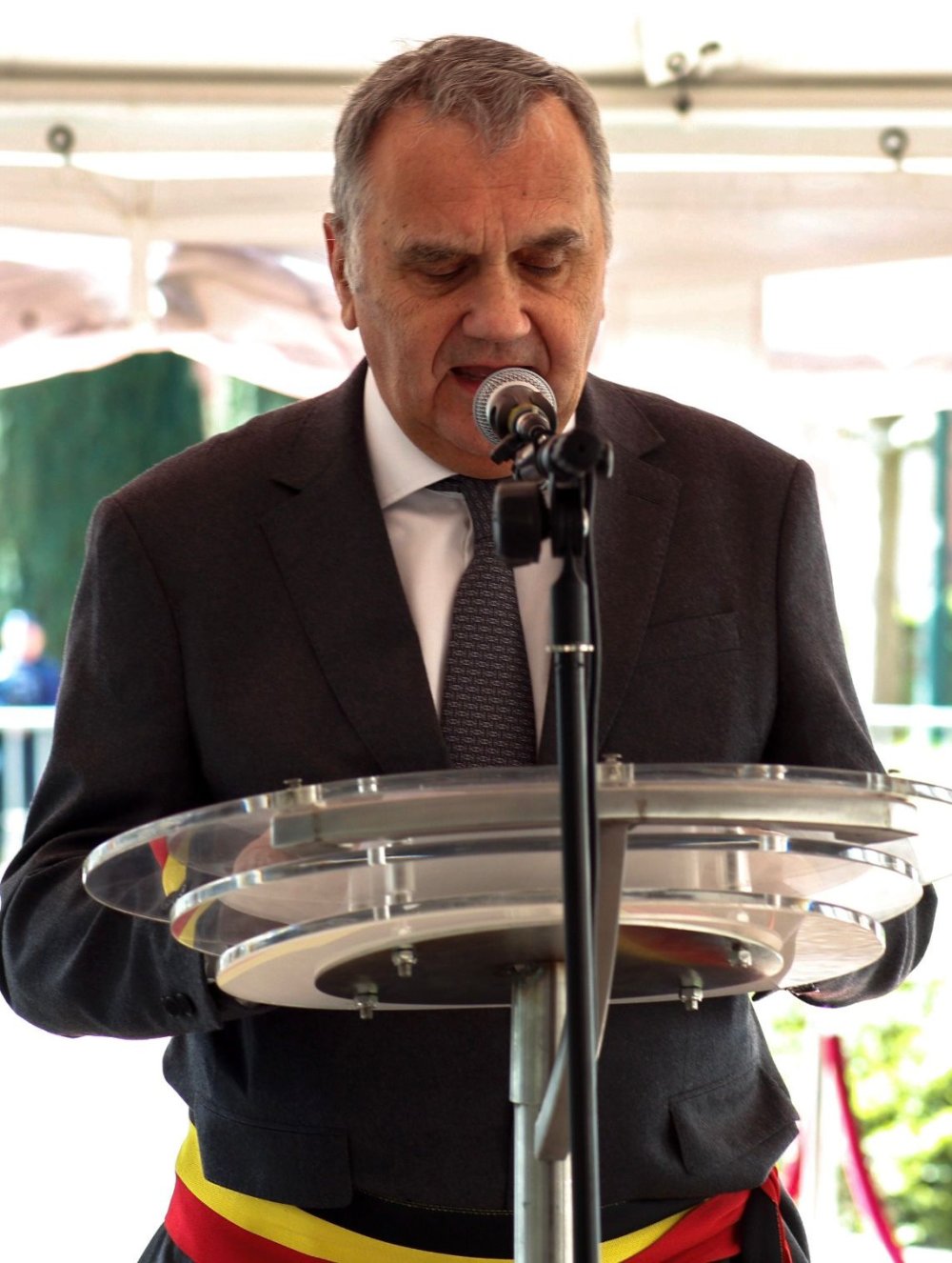 Benoit Cerexhe, Mayor of Woluwe-Saint-Pierre, where Brussels’ genocide memorial is located.
