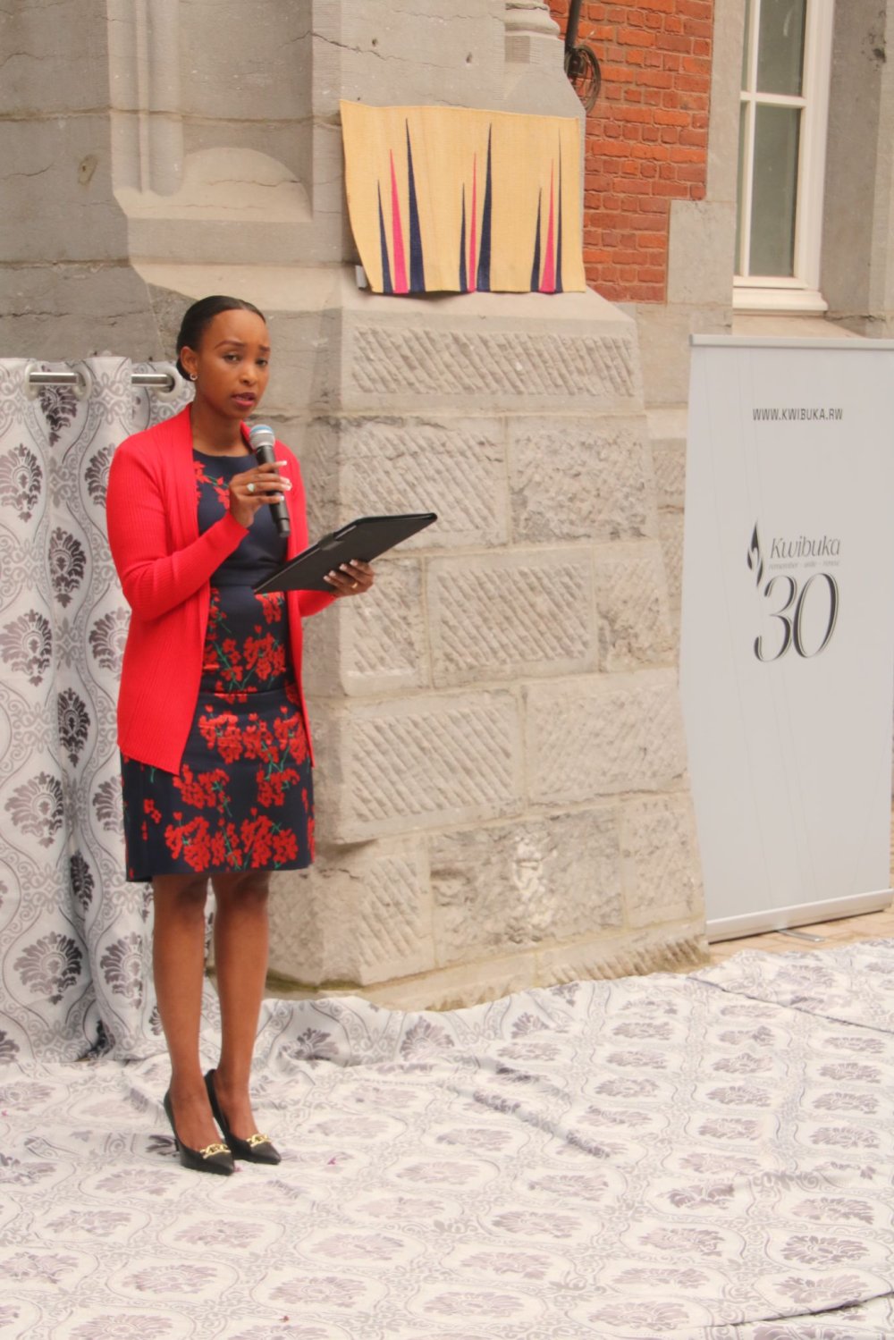 Claire Kayirangwa, represented Ibuka-Belgique