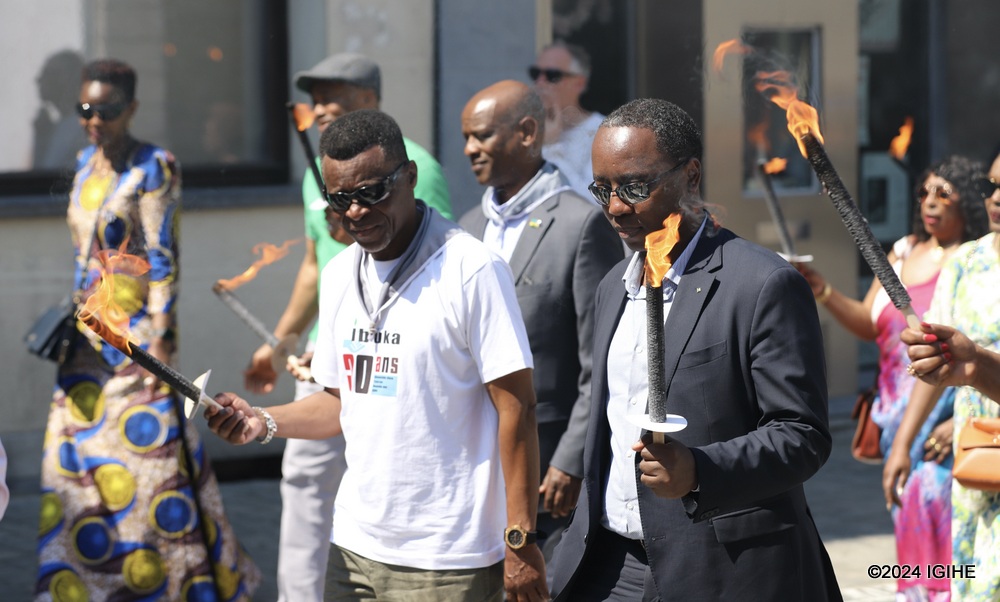 Mourners participated in a walk to remember. 