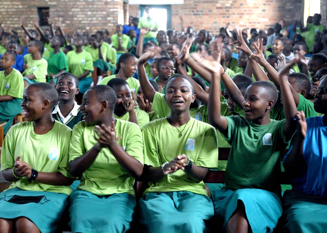 One Of The Visited Schools Very Happy with the Visit And Education Rendered to them