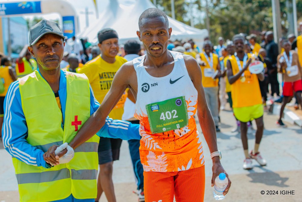 Kenyan Laban Korir wins 'Kigali International Peace Marathon 2024.