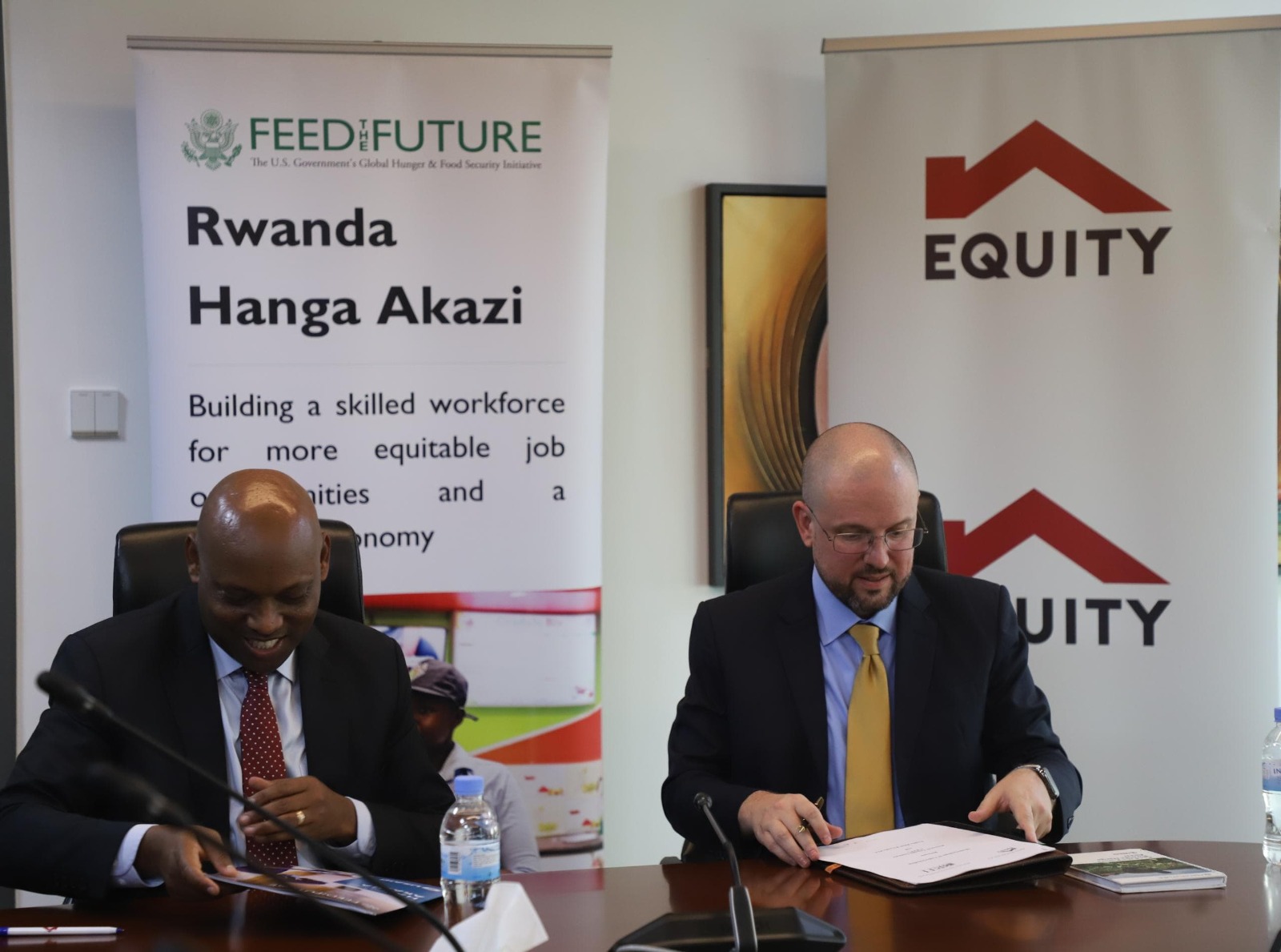 Feed the Future Rwanda Hanga Akazi and Equity Bank Rwanda Plc have signed a Memorandum of Understanding (MOU) 