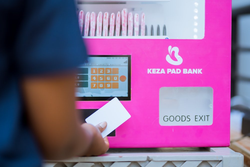 The first Keza Pad Bank has been introduced at Groupe Scolaire Sainte Bernadette de Save in Gisagara District, Southern Province.