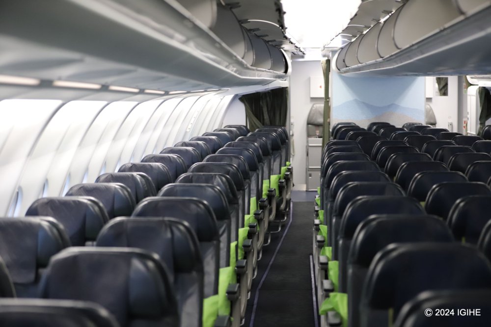 Passengers onboard sit comfortably.