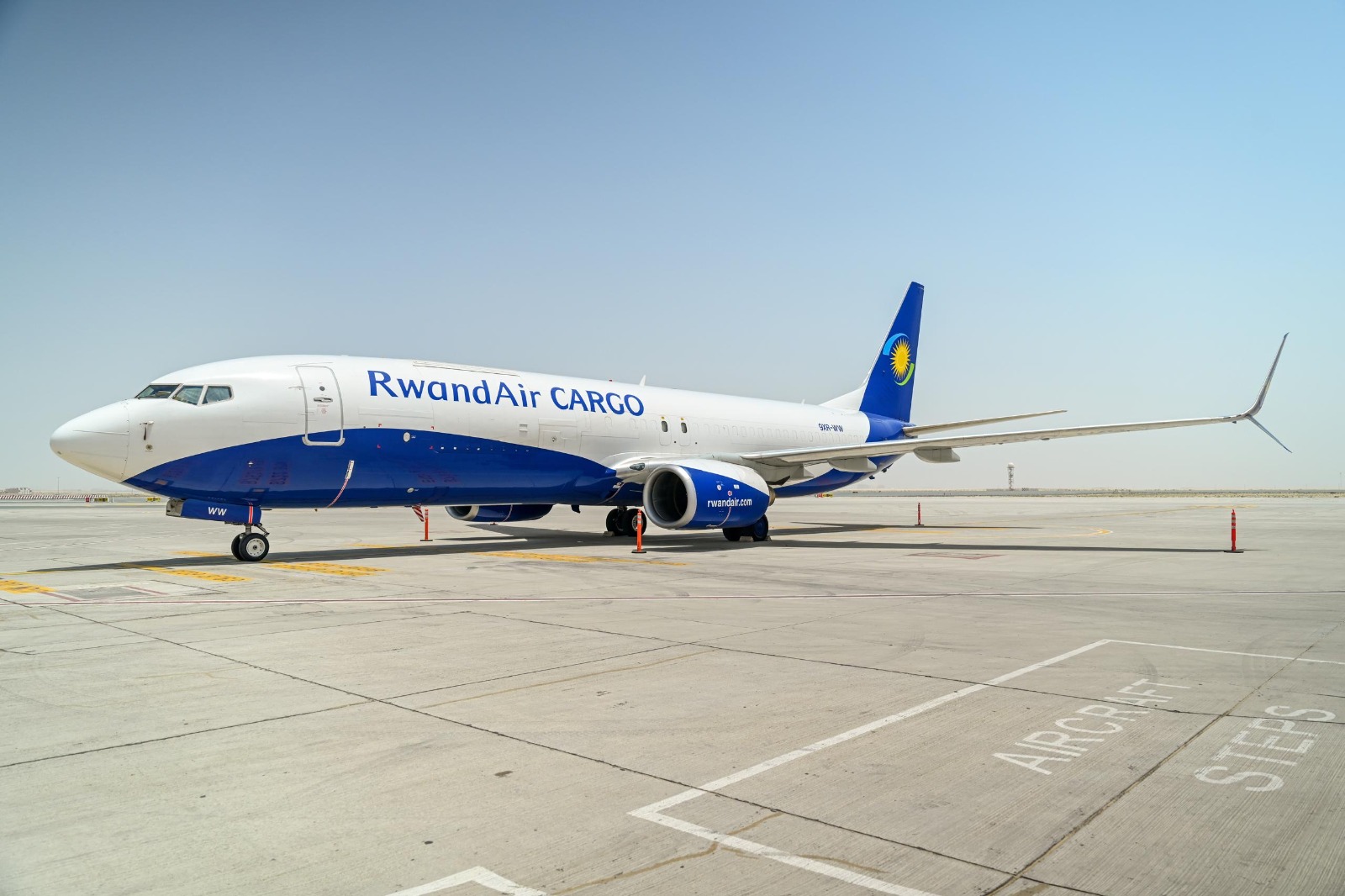 Currently RwandAir, operates 7 dedicated cargo freighter destinations using 737 SF cargo freighter with a capacity to carry up to 21 tons depending the nature of cargo. 