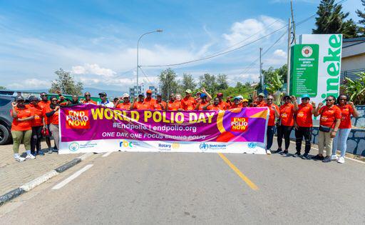The march took place on Sunday, October 27, 2024, with members of Rotary Club Rwanda and its partners starting from Amahoro Stadium and heading toward Tennis Club in Nyarutarama.