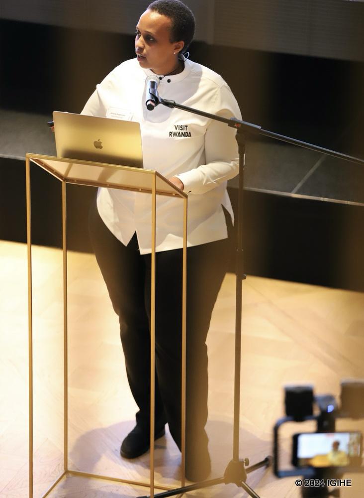Ariella Kageruka, Head of Tourism and Conservation Department at RDB, showcased Rwanda’s natural beauty at the event.