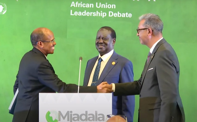 Djibouti’s Mahamoud Ali Youssouf, Kenya’s Raila Odinga, and Madagascar’s Richard Randriamandrato, took part in a live debate recently.