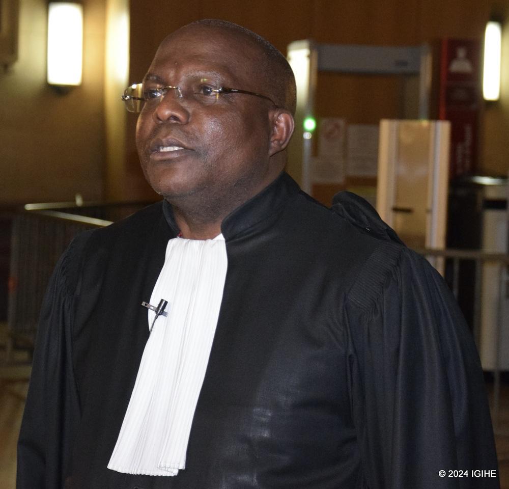 Lawyer François Epoma, representing civil claimants in the case, also reflected on the difficult six weeks of the Biguma trial.