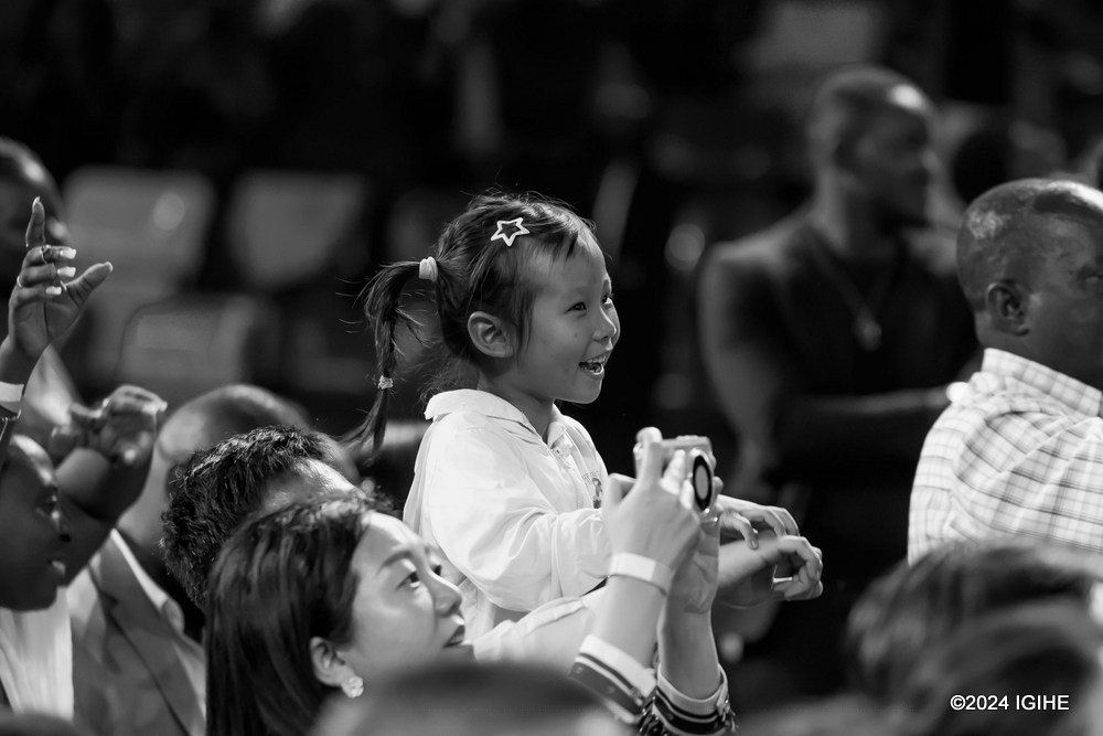 Children also enjoyed the music concert.