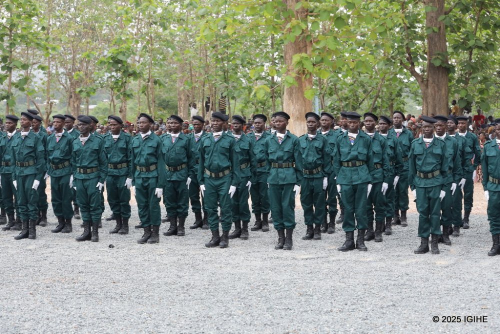 The graduation ceremony took place at Camp Kasai Military Training Centre.