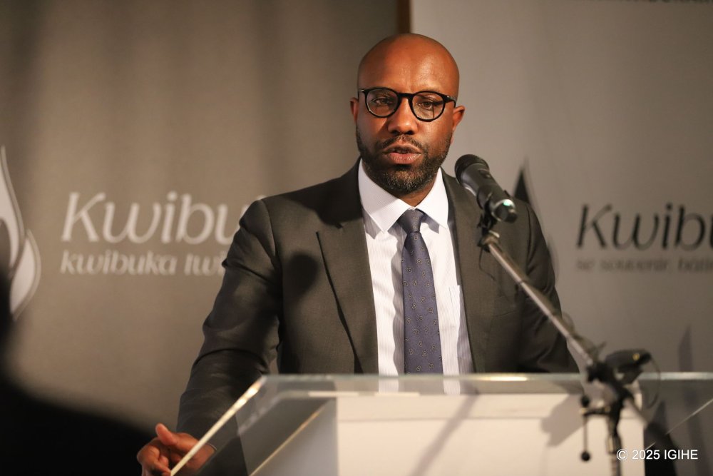 Lawyer Richard Gisagara discussed the journey to justice at the commemoration event