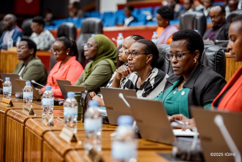 Members of Parliament and Senators follow the PM's address on Thursday, June 19, 2025.