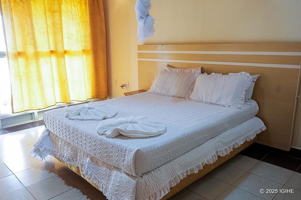 The resort offers three types of rooms.