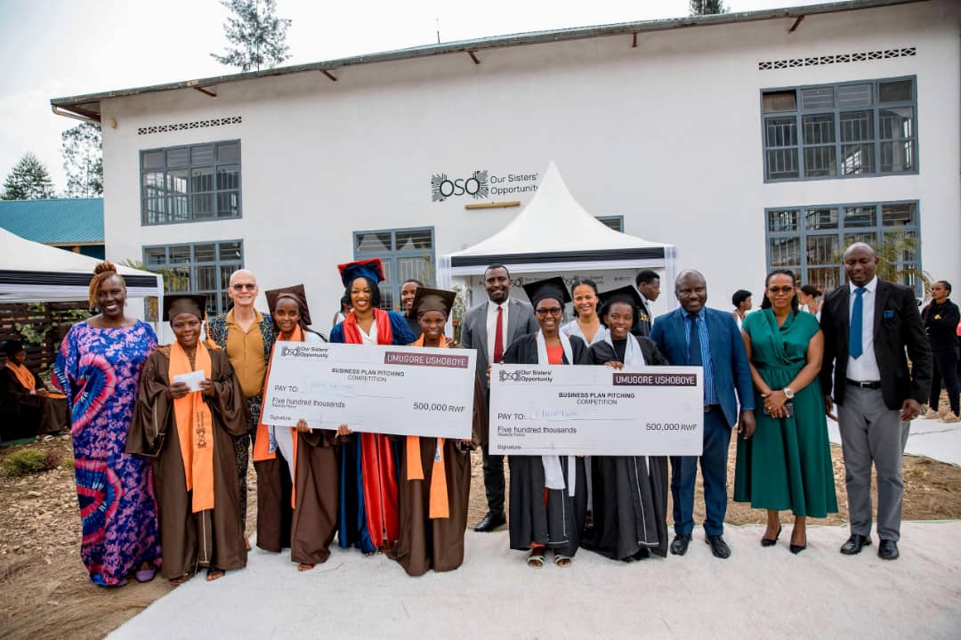 Each of the new graduates received a Frw 200,000 startup grant, while the top three business plans were awarded an additional Frw 500,000.