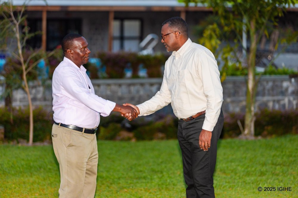 Habyarimana receiving IGIHE journalist