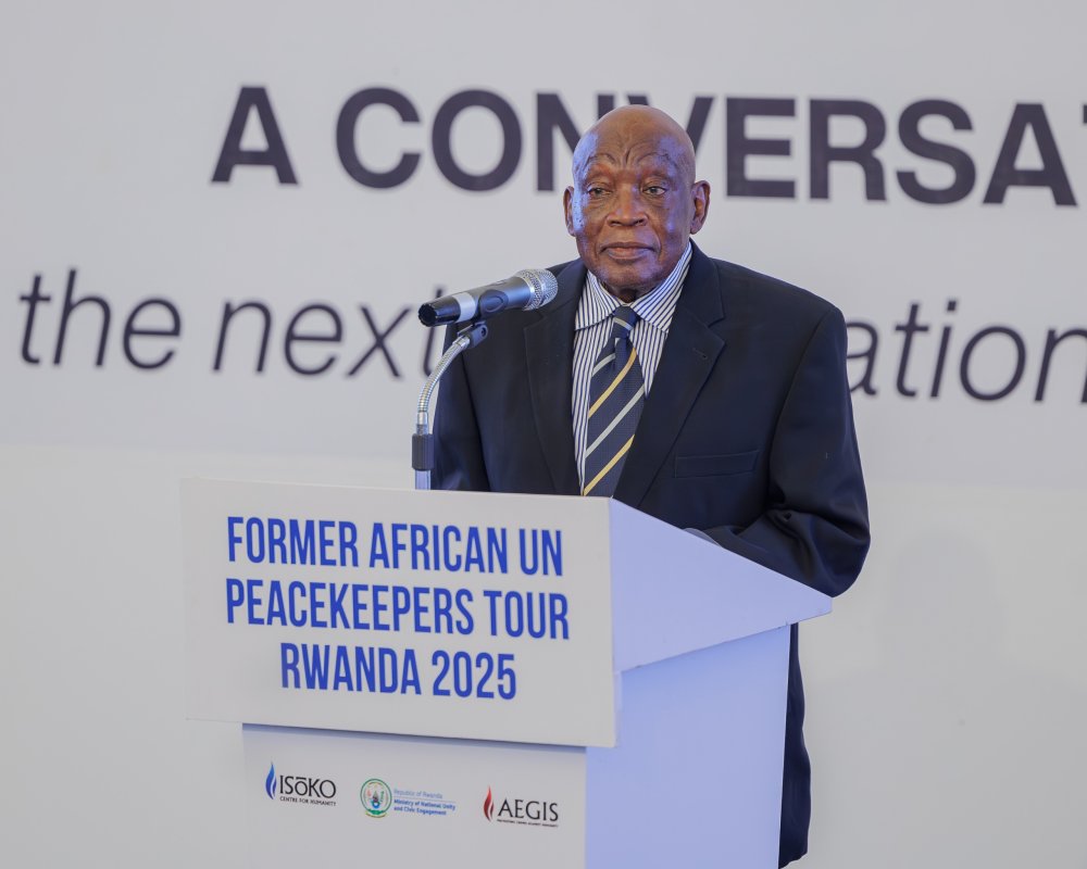 Gen (Rtd) Yaache from Ghanaian was part of the African contingent serving under the United Nations Assistance Mission for Rwanda (UNAMIR).