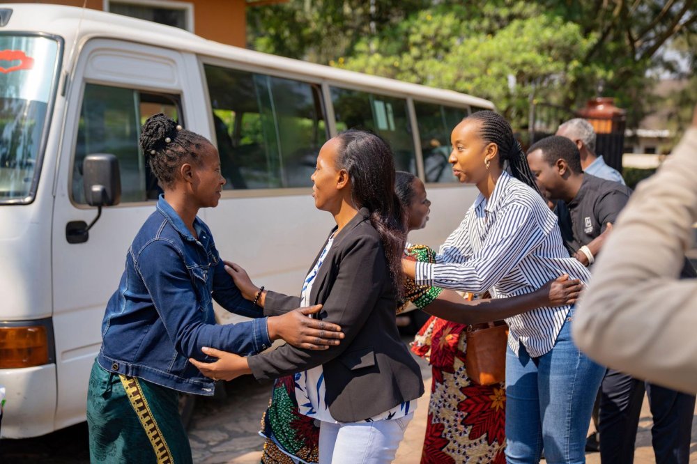 Women from the cooperative founded by Songa also take time to travel outside Kigali to further develop their skills.