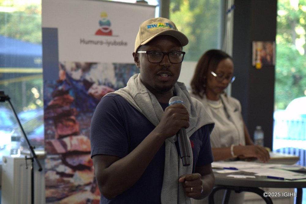 Karugarama Lionel, head of the Rwandan Diaspora in Namur, expressed his gratitude to everyone who attended the 'Journée Sportive' event.