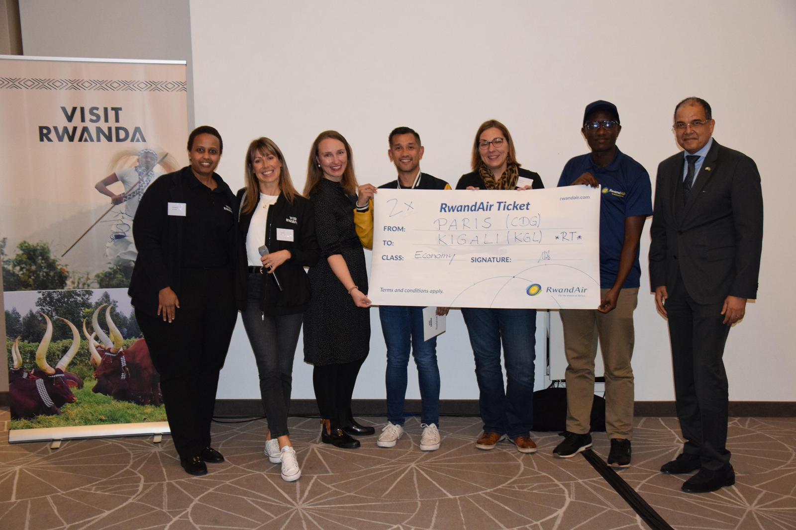 Some lucky participants won tickets to explore Rwanda with RwandAir, the national carrier.