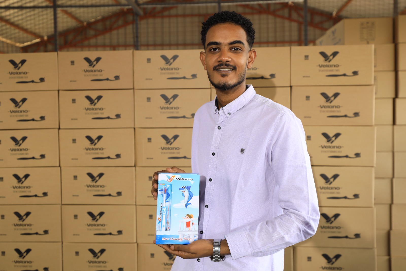 According to Factory Manager Eng. Mohamed Elmudathir Abdelrahman, Villano has a daily production capacity of 120,000 toothbrushes.